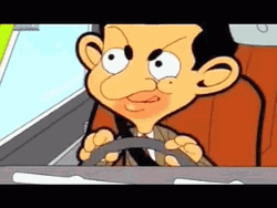 Mr. Bean Sily Cartoon Character GIF