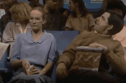 Mr Bean Waiting Cinema GIF