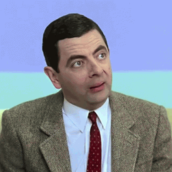 Mr Bean Waiting Talking GIF