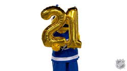 Mr. Bee Has A Number 21 Balloon GIF