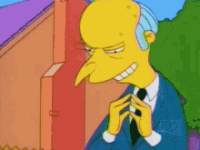 Mr. Burns Excellent Ugly Face Look GIF | GIFDB.com