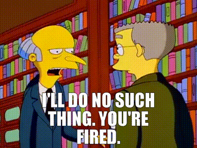 Mr. Burns From The Simpsons Is Talking To Another Man In A Library GIF
