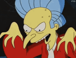 Mr. Burns Simpsons Dracula GIF