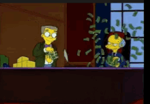 Mr. Burns The Simpsons Throwing Money GIF