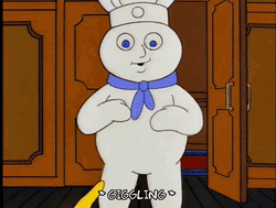 Mr. Burns Tickling Poke Pillsbury Doughboy GIF