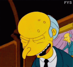 Mr Burns Wicked Laugh GIF
