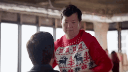 Mr Chow Ken Jeong Hugged Guy GIF