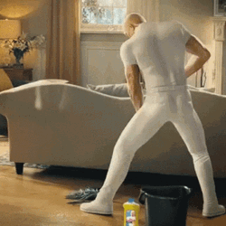 Mr Clean Sweep The Floor GIF