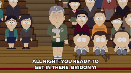 Mr. Garret Coaching South Park Elementary GIF