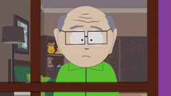 Mr Garrison Looking Through Window GIF