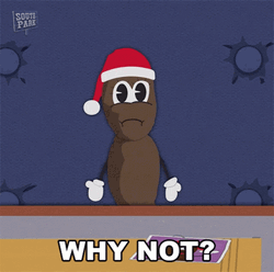 Mr Hankey In Red Christmas Hat GIF