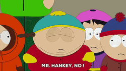 Mr Hankey Kiss Eric Cartman On The Face GIF