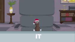 Mr Hankey Seating On The Office GIF