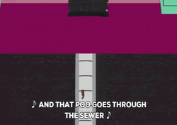 Mr Hankey Sling On The Water Spout GIF