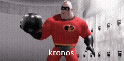 Mr. Incredible From The Movie The Incredibles Is Holding A Black Ball In His Hand . GIF