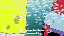 Mr Krabs Accepting Hard Earned Money GIF