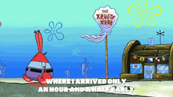 Mr Krabs And SpongeBob Going To Krusty Krab GIF