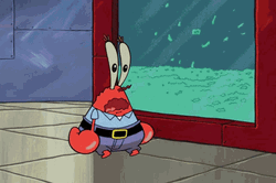Mr Krabs Bursting Into Tears For Money  GIF