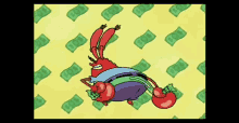 Mr Krabs Dancing Twerking For Money GIF