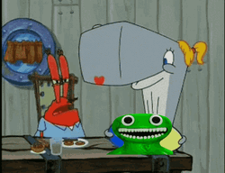 Mr Krabs Eating Jumbo Josh GIF