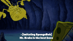 Mr Krabs From SpongeBob SquarePants Snickering GIF