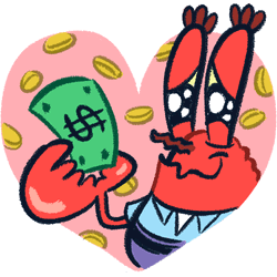 Mr Krabs Heartbroken Over Money GIF