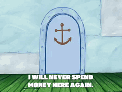 Mr Krabs I Will Never Spend Money GIF