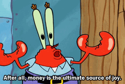Mr Krabs Money Ultimate Joy GIF