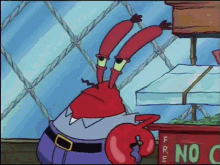 Mr Krabs Tranforming Eyes Into Money GIF