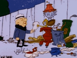 Mr. Magoo Backyard Dump Trash GIF