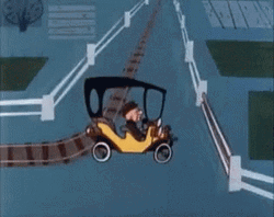 Mr. Magoo Funny Car Drive GIF