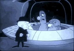 Mr. Magoo UFO Light Bulbs GIF