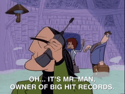 Mr Man Big Hit Records Owner Animation GIF