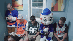 Mr Met Drinking GIF