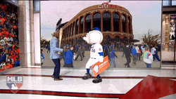 Mr Met Hand Shake GIF