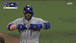 Mr Met Player Flexing Jersey GIF