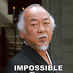 Mr Miyagi Karate Kid Impossible GIF