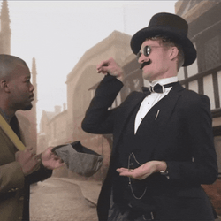 Mr Monopoly Giving Money To Beggar GIF