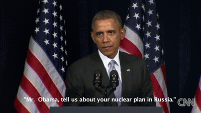 Mr Obama Giving Speech About Nuclear Plan In Russia GIF