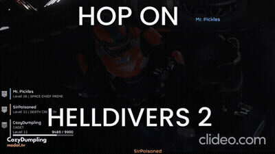Mr Pickles Playing Helldivers 2 GIF