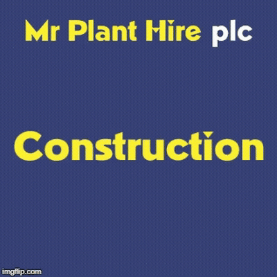 Mr Plant Hire PLC Telehandlers Yellow Tractor GIF