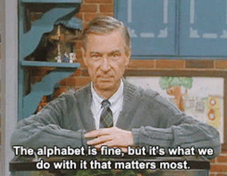 Mr Rogers Alphabet Matters GIF