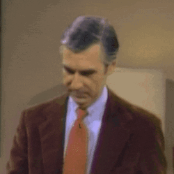 Mr. Rogers Guilty Smile  GIF
