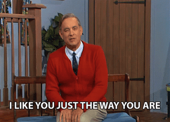 Mr Rogers With His Red Cardigan GIF