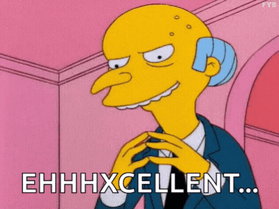 Mr. Simpson From The Simpsons Is Making A Funny Face And Saying Ehhhexcellent . GIF