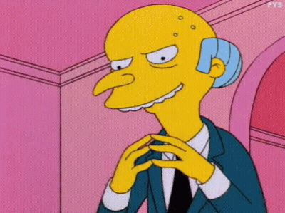 Mr. Simpson From The Simpsons Is Wearing A Suit And Tie And Making A Funny Face GIF