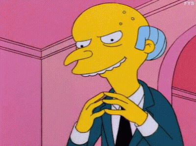 Mr. Simpson In Suit And Tie Funny Face GIF