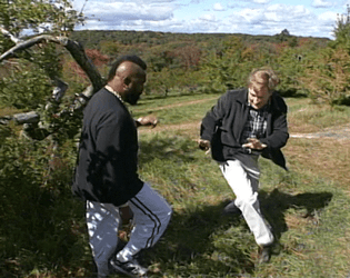 Mr T Conan Obrien Running In Wild GIF