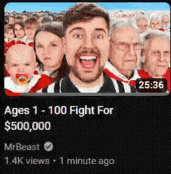 Mrbeast Ages 1 GIF