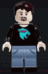 Mrbeast Lego Minifigure GIF